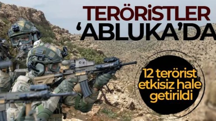 Eren Abluka Operasyonlarında 12 terörist etkisiz hale getirildi