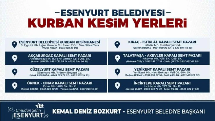 Esenyurt Belediyesi bayrama hazır
