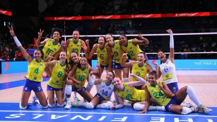 FIVB Kadınlar Milletler Ligi: Sırbistan: 1 - Brezilya: 3