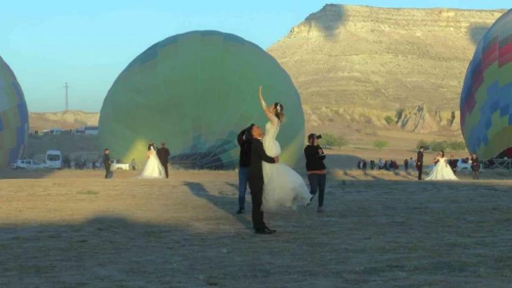 Gelin ve damatların tercihi: Kapadokya