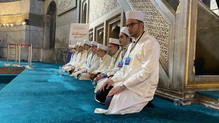 Genç Hatipler Hutbe Yarışması Türkiye Finali Ayasofya Cami'nde yapıldı
