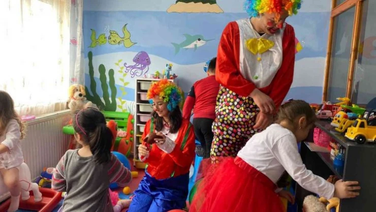 Hastanede çocuklar için oyun alanı kuruldu