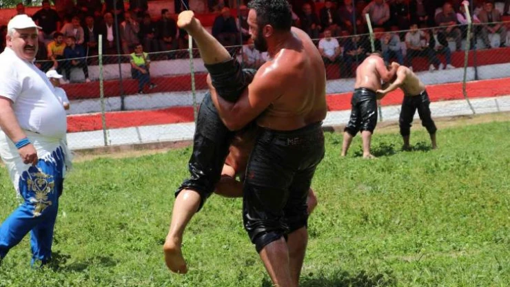 Havza Kırkpınar Yağlı Güreşleri'nde başpehlivan Recep Kara