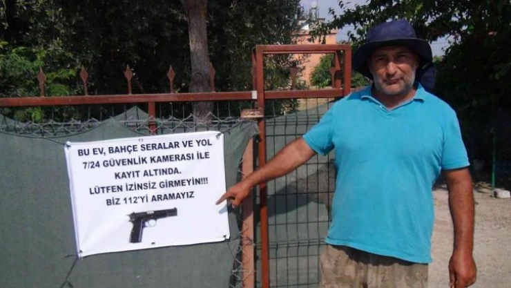 Hırsızlığa karşı tabanca resimli, 'Biz 112'yi aramayız' önlemi