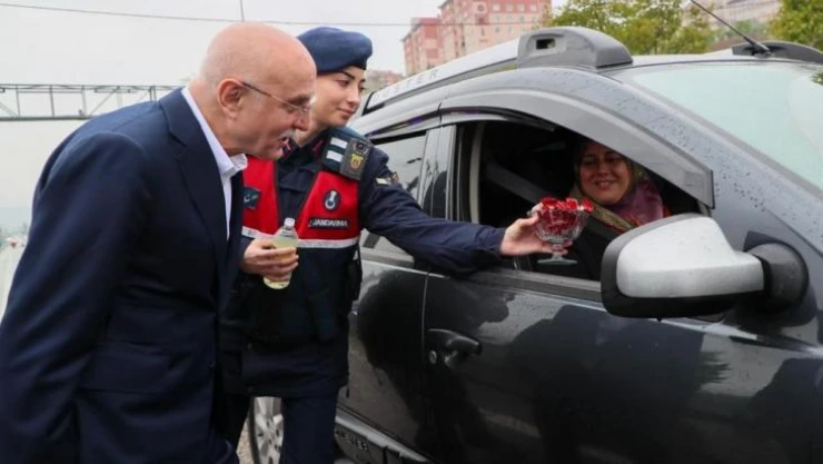 İçişleri Bakan Yardımcısı Erdil, Ordu'da trafik denetimi yaptı