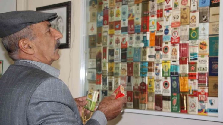 İçmediği sigaraların koleksiyonunu yapıyor