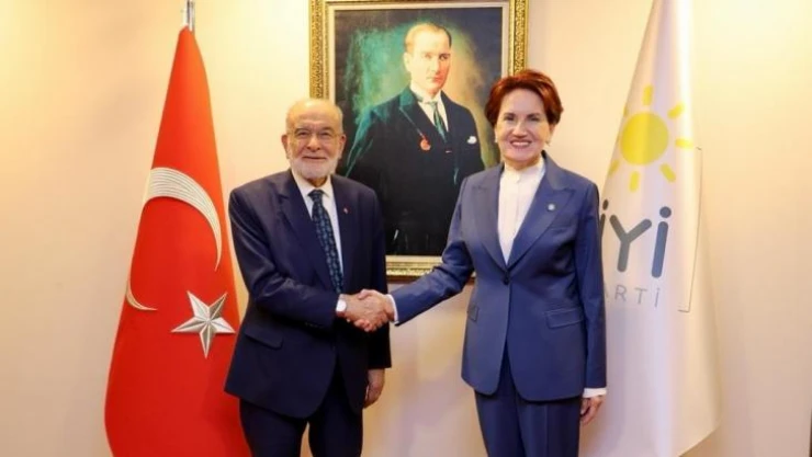 İYİ Parti Genel Başkanı Akşener, Saadet Partisi Genel Başkanı Karamollaoğlu görüştü