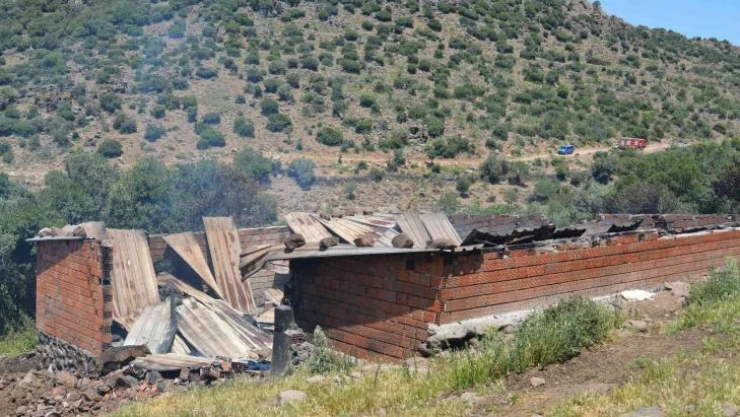 İzmir'de ağılda çıkan yangında 78 küçükbaş hayvan telef oldu