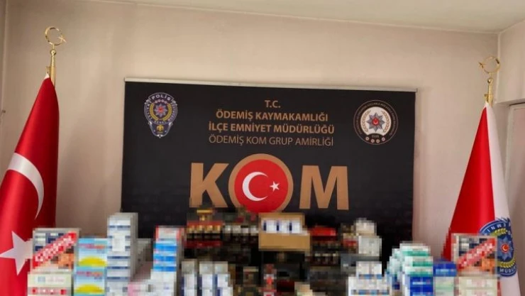 İzmir'de piyasaya sürülmeye hazır binlerce sahte ilaç ele geçirildi