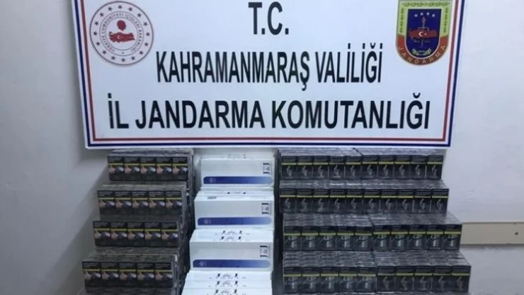 Kahramanmaraş'ta 132 karton kaçak sigara ele geçirildi