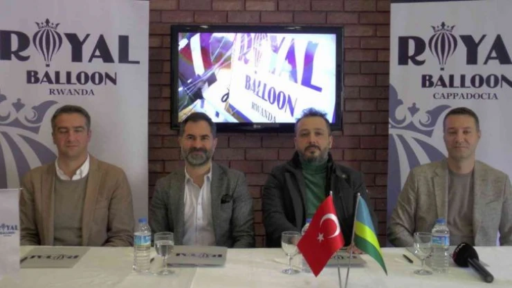 Kapadokya balonları Ruanda'da havalandı