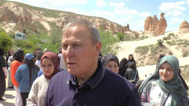 Kapadokya'yı gezen öğrenciler: 'Peribacalarına dokunmak çok güzeldi'