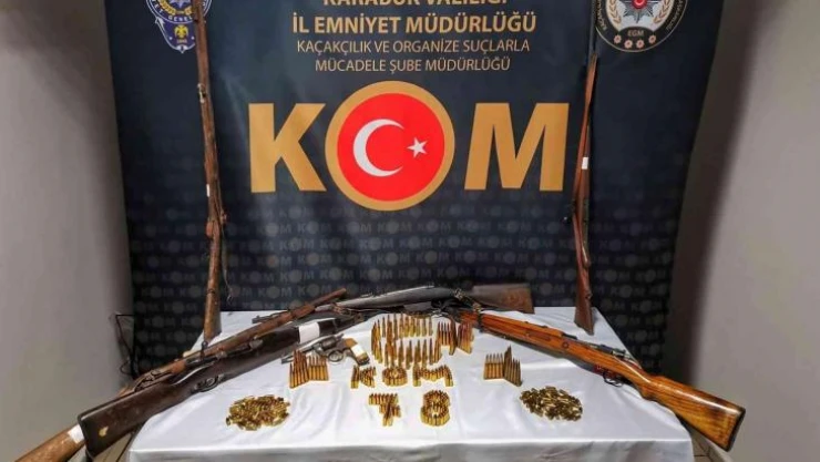 Karabük'te silah ve mühimmat kaçakçılığı operasyonu