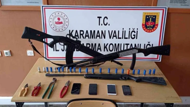 Karaman'da kablo hırsızlığı şüphelisi tutuklandı