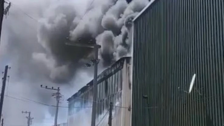 Kocaeli'de fabrika yangını