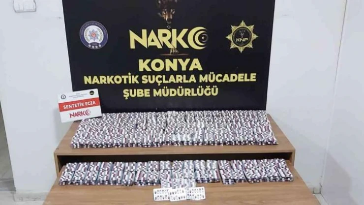 Konya'da polisten kaçan şüpheli araçtan uyuşturucu çıktı