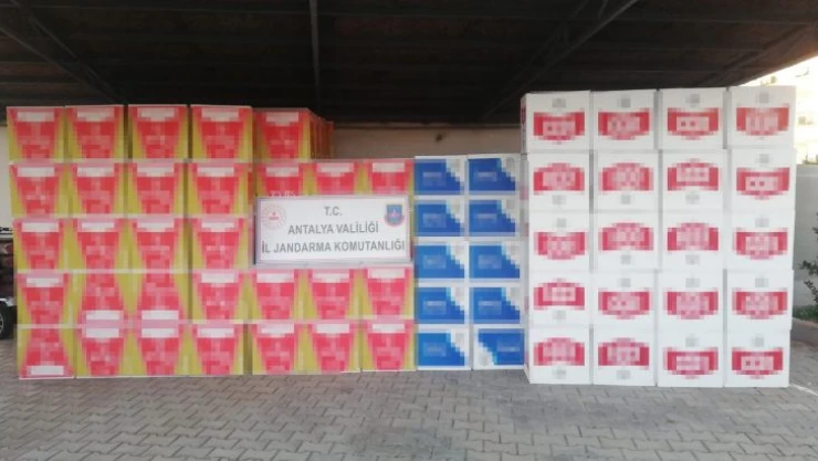 Manavgat'ta 1 milyon 200 bin liralık makaron ele geçirildi