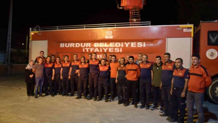 Marmaris yangın ekipleri sevinçle karşılandı