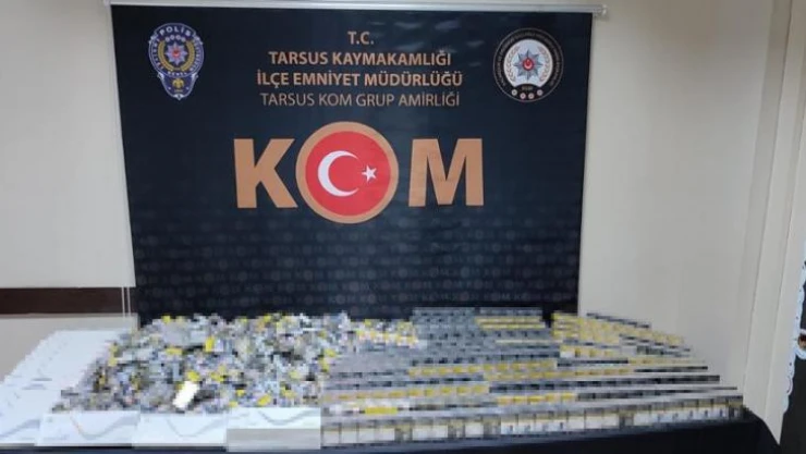 Mersin'de bin 240 paket kaçak sigara ele geçirildi