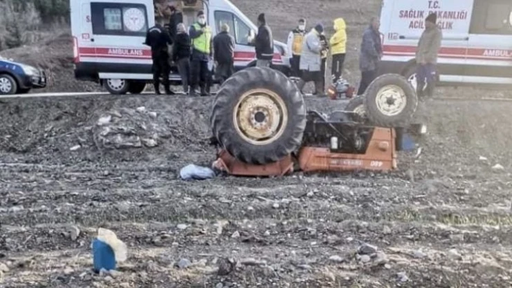 Mersin'de traktör kazası: Baba öldü, oğlu yaralandı