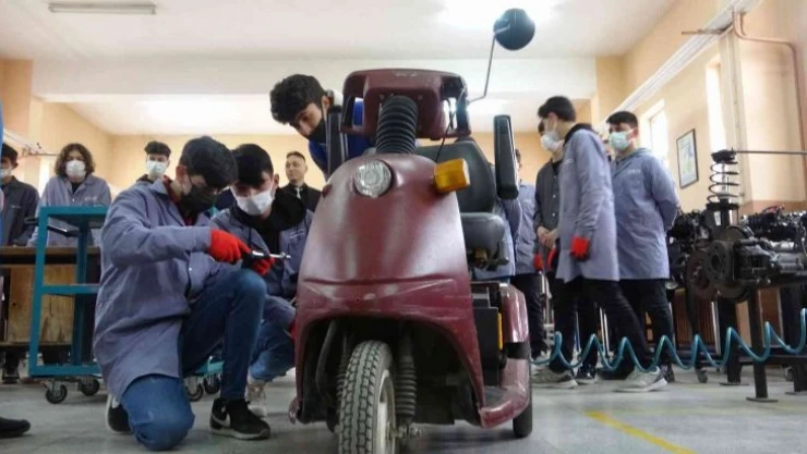 Meslek Lisesi öğrencilerinde örnek proje