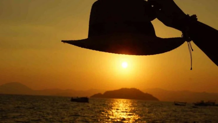 Muğla'da göz kamaştıran gün batımı
