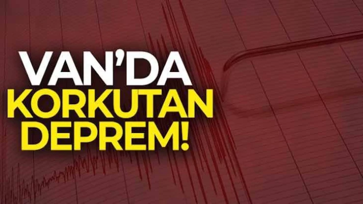 Van'da 4,5 büyüklüğünde deprem meydana geldi