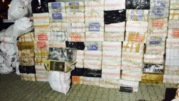 Van'da kaçak sigara operasyonları
