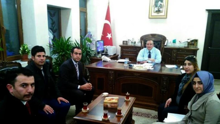 Sarıkamış Kaymakamı Karaman, aday öğretmenleri kabul etti