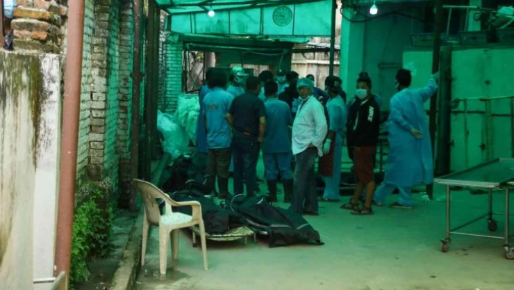 Nepal'deki uçak kazasında hayatını kaybedenler için cenaze töreni