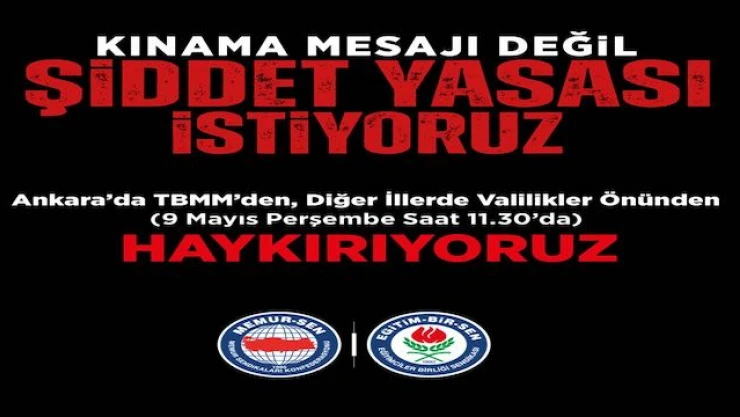 Öğretmenler 81 ilde ayakta: Kınama yetmez, şiddet yasası istiyoruz