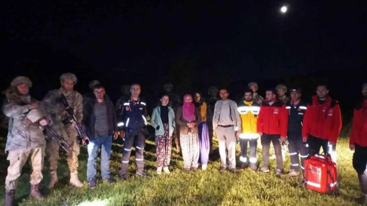 Pancar toplarken mahsur kalan 6 kişi kurtarıldı