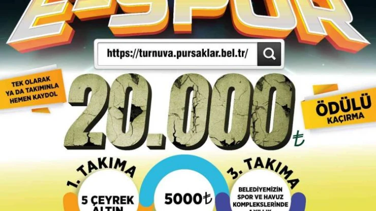 Pursaklar Belediyesi'nden ödüllü Espor turnuvası