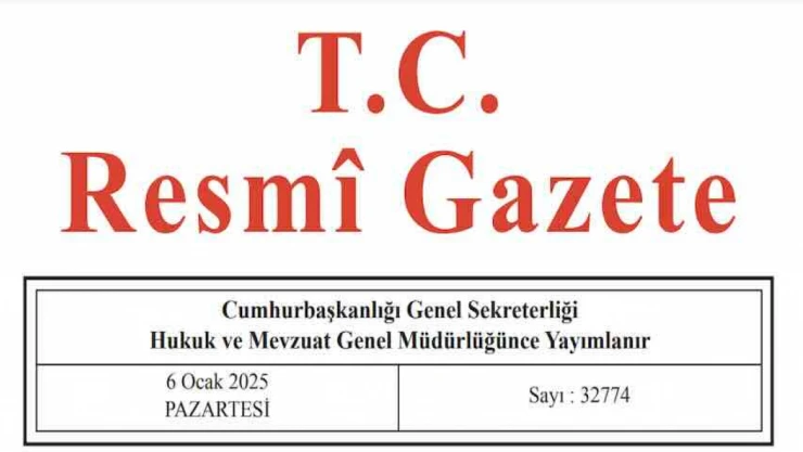 Resmi Gazete'de bugün (06.01.2025)