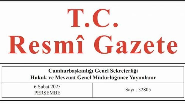 Resmi Gazete'de bugün (06.02.2025)