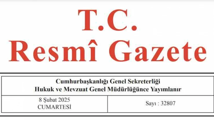 Resmi Gazete'de bugün (08.02.2025)
