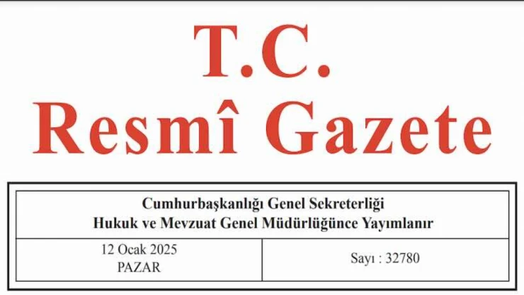 Resmi Gazete'de bugün (12.01.2025)