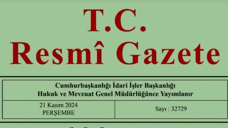 Resmi Gazete'de bugün (21.11.2024)