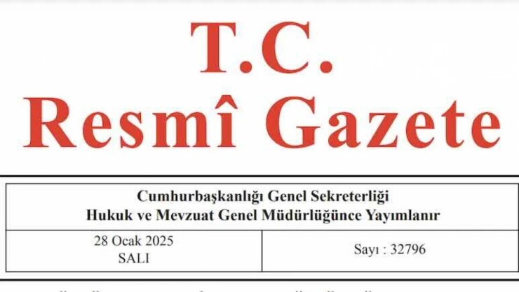 Resmi Gazete'de bugün (28.01.2025)