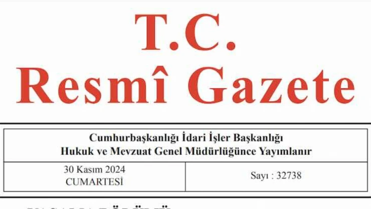 Resmi Gazete'de bugün (30.11.2024)