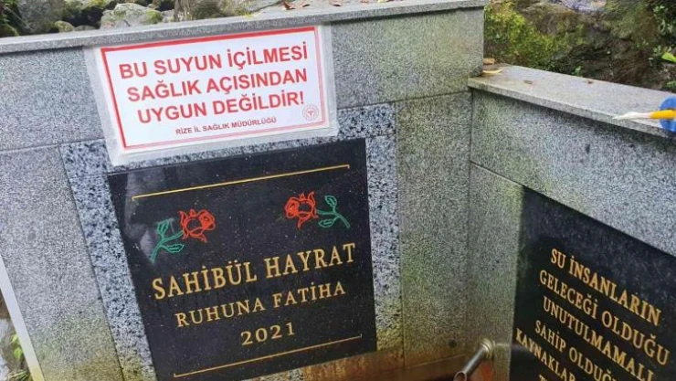 Rize'de 'şifalı' diye içilen su zehir çıktı