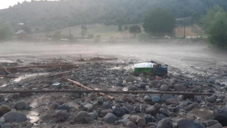 Seben'de taşan dereler binlerce liralık zarara sebep oldu