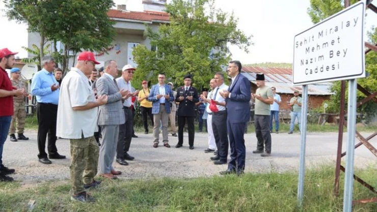 Şehit Miralay Nazım Bey, 101 yıl sonra törenle anıldı