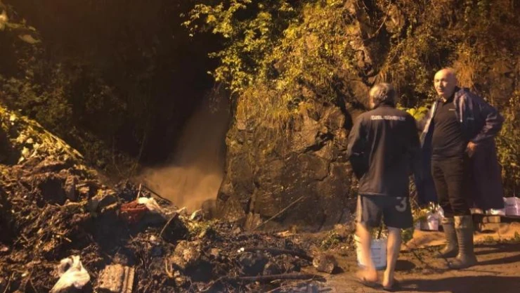 Şiddetli yağış Giresun'da sel ve heyelana neden oldu