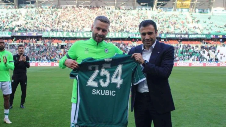 Skubic, Konyaspor formasıyla 254. maçında