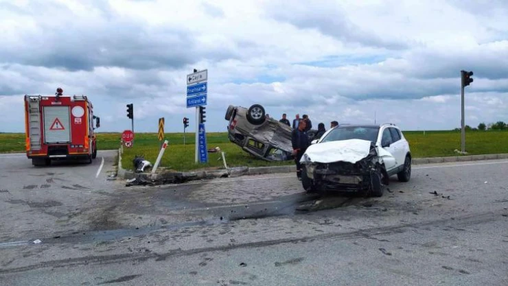Tekirdağ'da feci kaza: 4 yaralı