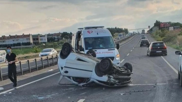 Tekirdağ'da zincirleme kaza: 1 ölü, 2 yaralı