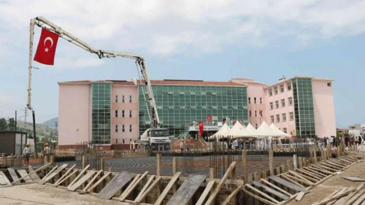 Tekkeköy Anadolu İmam Hatip Lisesi Uygulama Camii'nin temeli atıldı