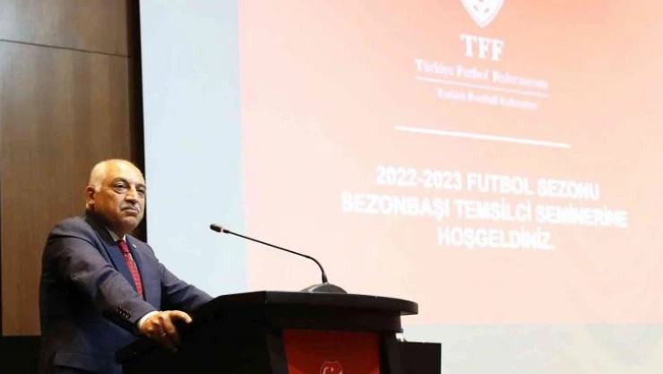 TFF Başkanı Büyükekşi, Temsilciler Semineri açılış töreninde konuştu