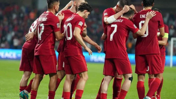 UEFA Uluslar C Ligi: Türkiye: 1 - Faroe Adaları: 0 (İlk yarı)